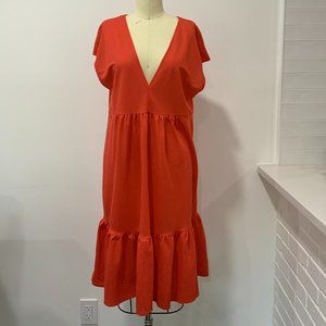 NWT Zara Tiered Midi Dress